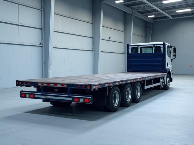 Standard flatbed trailer for oversized loading