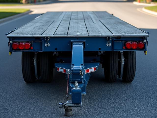 Removable Gooseneck RGN trailer for heavy machinery